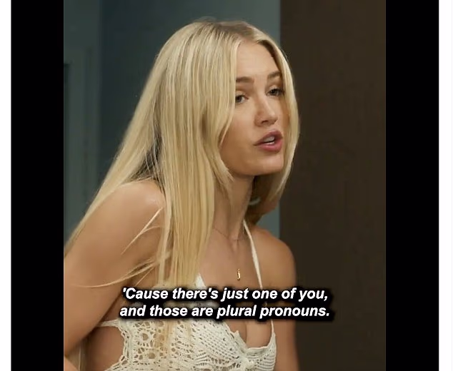 U epizodi, Randolphov lik Ainsley Norris sukobljava se s cimericom s koledža oko zamjenica, prije nego što iznese svoja oštra stajališta tijekom razgovora sa savjetnikom na fakultetu