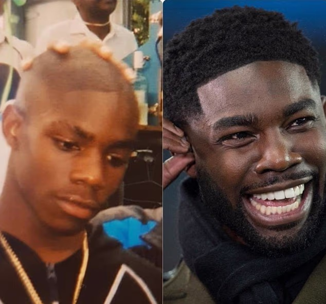 Richards je prethodno objavio ovu sliku na Instagramu na kojoj odrasta u Leedsu (lijevo), govori o rasizmu kojem je patio i radi kao stručnjak (desno)