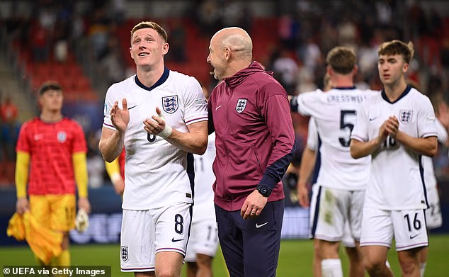 It was Under 21s boss Lee Carsley who told him to drop back into a No 6 role, where he is now flourishing