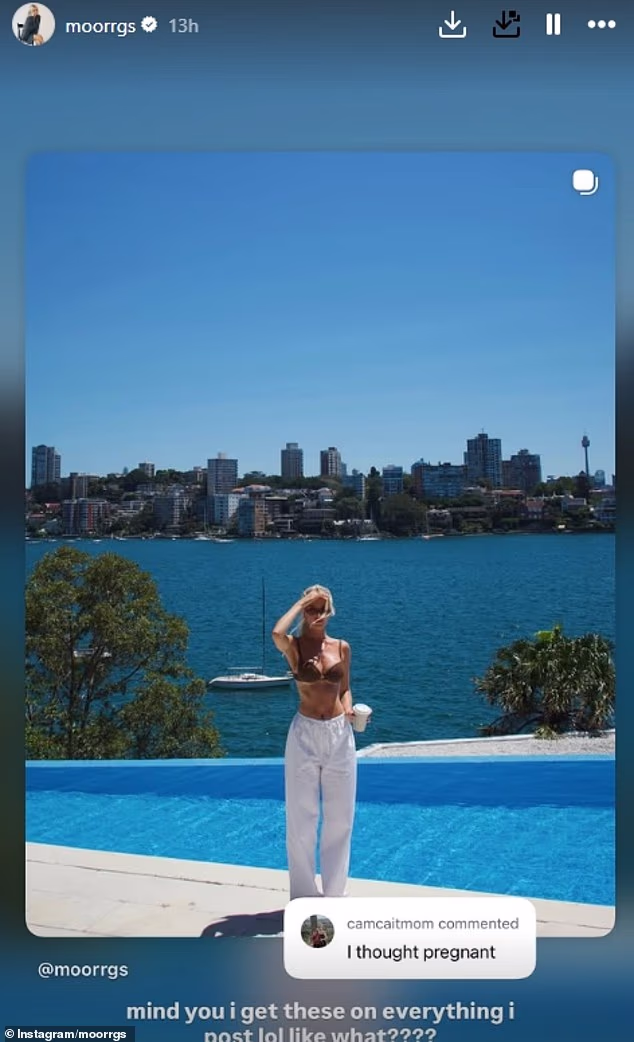 Teniska influencerica također je podijelila ovu sliku i komentar koji je pao o njezinoj težini