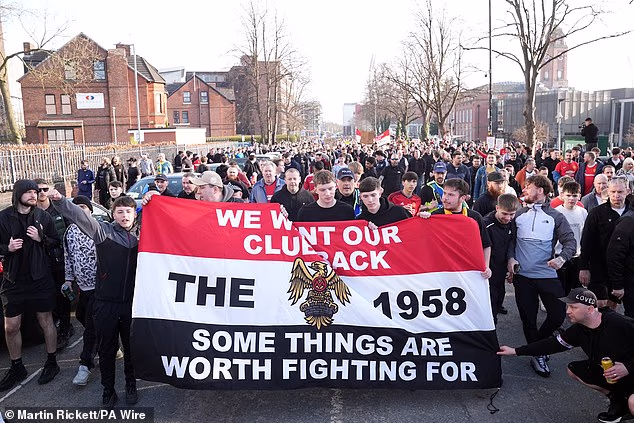 Fan group the 1958 will protest United's ownership before the match against Fulham despite Saturday's brilliant result in the Manchester derby