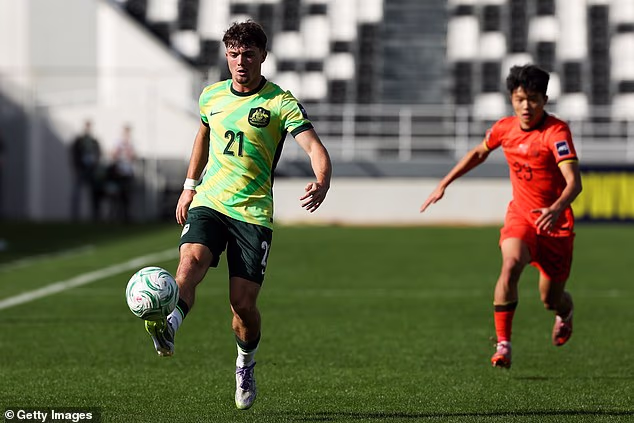United youngster James Overy (left) impressed at the recent Under-23 Asian Cup