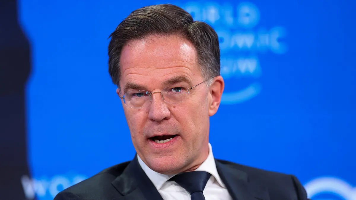 Glavni tajnik NATO-a Mark Rutte nazoči 56. godišnjem sastanku Svjetskog ekonomskog foruma (WEF) u Davosu, Švicarska, 21. siječnja 2026.