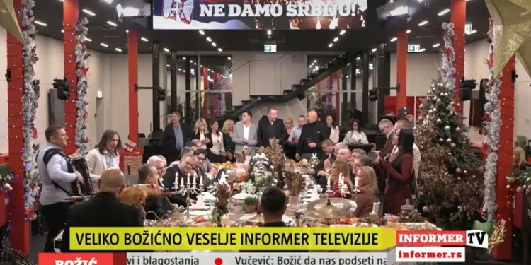 Četnički dernek u programu uživo: Šešelj, Dačić i Brnabić slavili Božić uz zloglasnu pjesmu