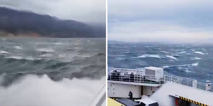 DHMZ izdao upozorenje na opasne vremenske pojave – Pogledajte snimku borbe trajekta s jugom prema Rabu