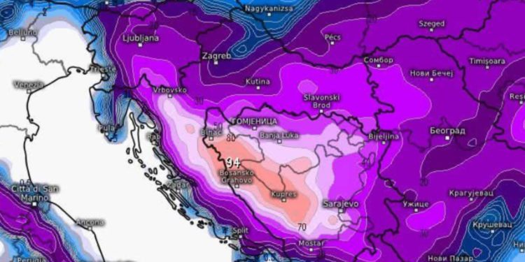 Dolazi nam jako zahlađenje i snijeg, izdano crveno upozorenje: ‘Pravi ugriz s Arktika’