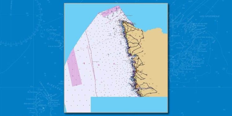 Hidrografski institut objavio novo izdanje navigacijske karte Savudrijska vala – Limski kanal