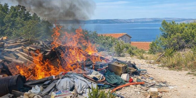 Ilegalno spaljivanje otpada štetno utječe na okoliš i ljude