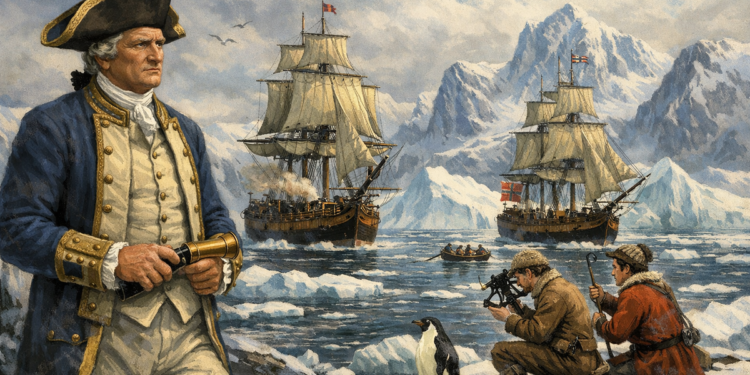 James Cook je prije točno 253. godine bio prvi Europljanin koji je prešao Antarktički krug