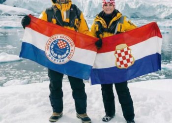 Na Antarktiku osvanuli Zrinjski, Kolinda Grabar-Kitarović i zastava hrvatskog naroda