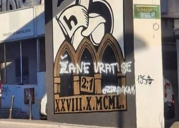 Novi natpis osvanuo na muralu Torcide na Gripama: “Žane vrati se”