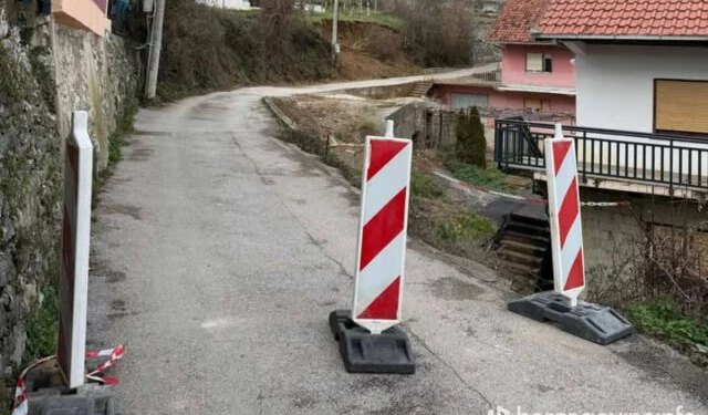Odron u naselju Cim ugrožava kuće i jedini pristupni put, mještani traže hitnu reakciju