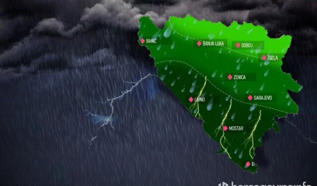 Ovo su gradovi u BiH koji mogu očekivati bujične poplave