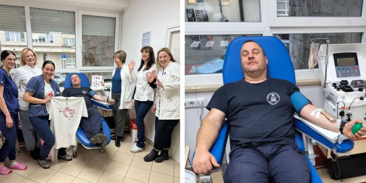 POMOGAO JE MNOGIMA Splitski vatrogasac krv je danas darovao – stoti put