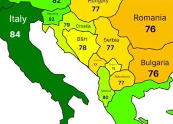 Pojavila se nova karta Europe: Preko Hrvatske napisali 79, a Srbije 77