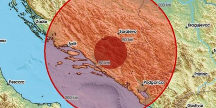 Potres pogodio srpsku Hercegovinu, osjetio se i kod nas: ‘Dugo podrhtavanje’