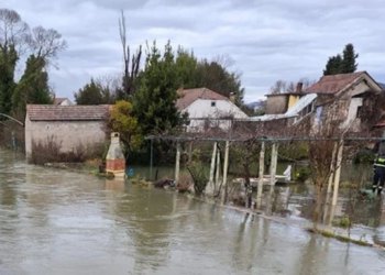 Rijeka Trebižat izlila se iz korita, u naselju Struge prijeti kućama