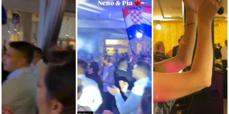 Slobodna Dalmacija – Urnebesno slavlje u sinjskom hotelu nakon vjenčanja: rasplesali se Bulj i žena, skače se i veseli. Pogledajte snimke