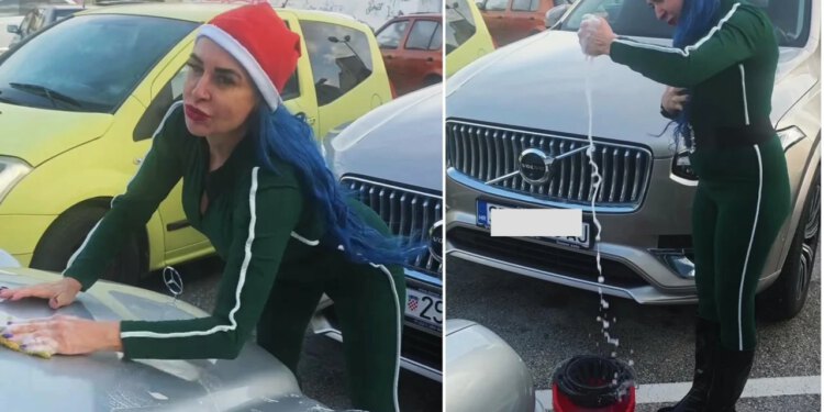 Slobodna Dalmacija – VIDEO Jeste je vi vidjeli? Splićani gledali u čudu; došla s kantom i krpom; bacala se po autima: ‘Besplatno…’