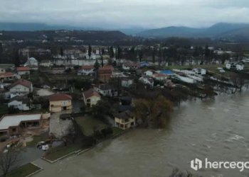 VIDEO Snimke iz zraka pokazuju razmjere poplava zbog izlijevanja Bune i Bunice