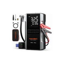 WolfBox 3000A 12V 16000mAh prijenosni autopokretač s kompresorom od 160PSI