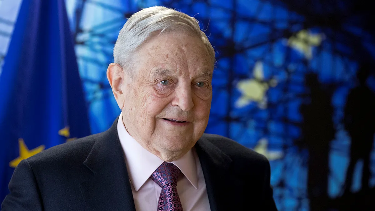 George Soros na sastanku u Bruxellesu