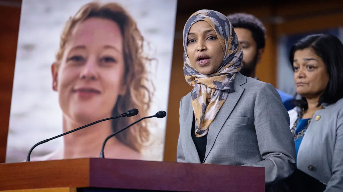 Ilhan Omar na press konferenciji