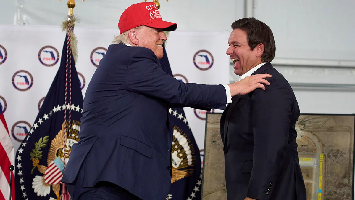 Ron DeSantis i Donald Trump na Floridi