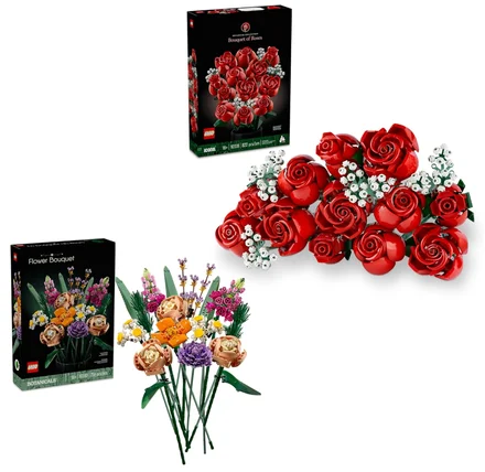 Paket kompleta LEGO Botanicals buket cvijeća + buket ruža