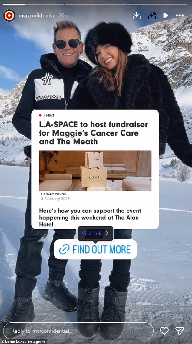 John, koji je 21 godinu stariji od Lorne, bori se s rakom nadbubrežne žlijezde četvrtog stadija nakon što mu je dijagnosticiran u travnju 2023.