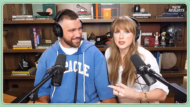 U oglasu se Simmons našalio da će pomoći Nicole da preboli Kelce 'Swiftly', ne tako suptilno naklon Kelceovoj zaručnici i međunarodnoj pop ikoni Taylor Swift