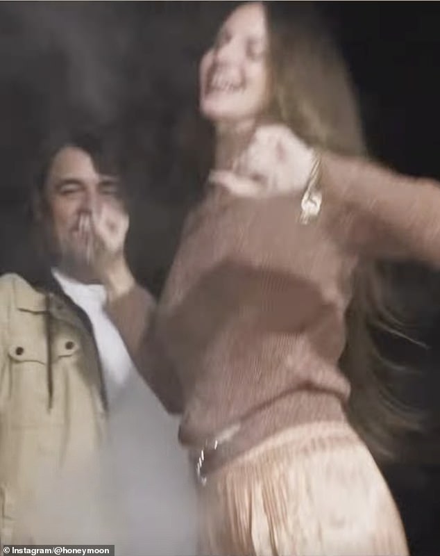 Video objavljen na njezinim Instagram pričama sadržavao je kratki isječak plesa Del Rey i Dufrene (na slici)