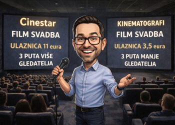 Cinestar prodao tri puta više ulaznica za ‘Svadbu’ od Kinematografa: “Laku noć, svirači”