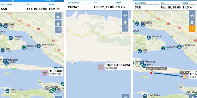 Drama kod Hvara. Brod ostao bez pogona, remorker iz Ploča juri prema njemu: Evo što se dogodilo