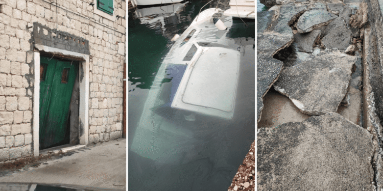 FOTO Sinoćnje nevrijeme je napravilo ogromnu štetu u Kaštelima, pogledajte ovo