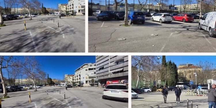 FOTOGALERIJA Ovako izgleda parking kod Starog placa: Zjapi prazan!