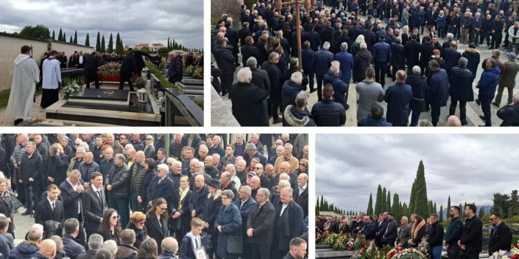 I nebo je proplakalo. Rijeke ljudi na sprovodu Ilije Naletilića na Lovrincu: “Duša grada, svakome je želio pomoći”