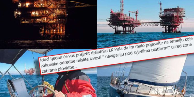 Jedriličarska škola iz Pule organizira jedrenje oko plinskih platformi