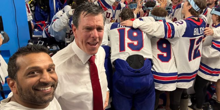 Kash Patel zabavlja se s hokejaškim šampionima tima SAD nakon što je avionom FBI-a otišao u Italiju dok pomoćnik brani ‘službeno poslovno’ putovanje