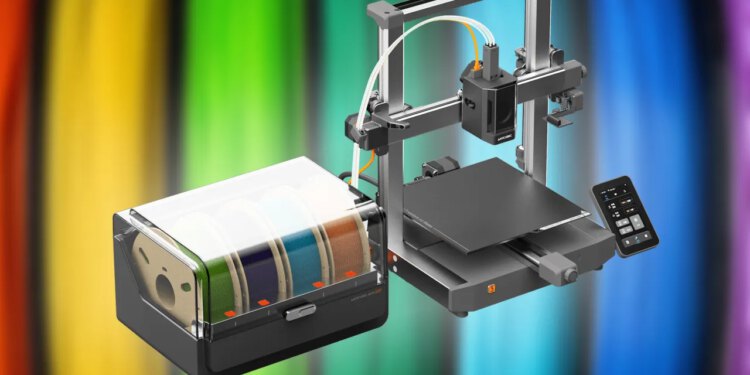 Kombinacija višebojnog 3D pisača Anycubic Kobra 3 pala je prvi put ispod 200 USD