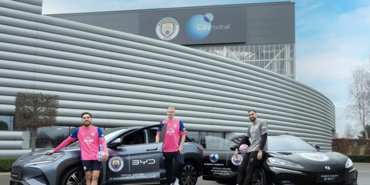 Manchester City, sporazum s BYD-om: kineska marka novi je automobilski partner