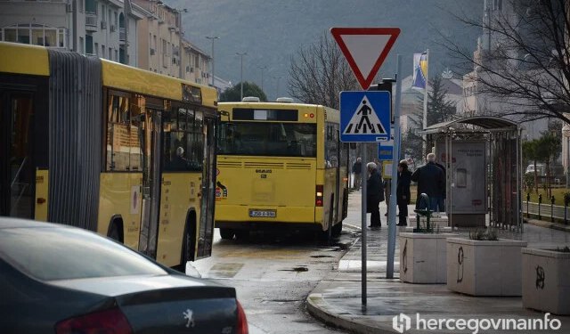 Mostar bus: U ponedjeljak prilagođen red vožnje