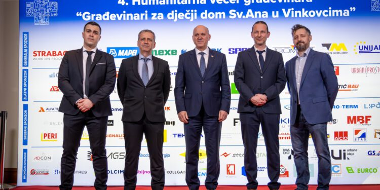 Na Četvrtoj humanitarnoj gala večeri građevinara prikupljeno više od 250 tisuća eura za Dječji dom u Vinkovcima