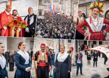 Niđe nije ko što je u Gradu: Održana misa, čejad u nošnjama slavi svog Parca (FOTO)