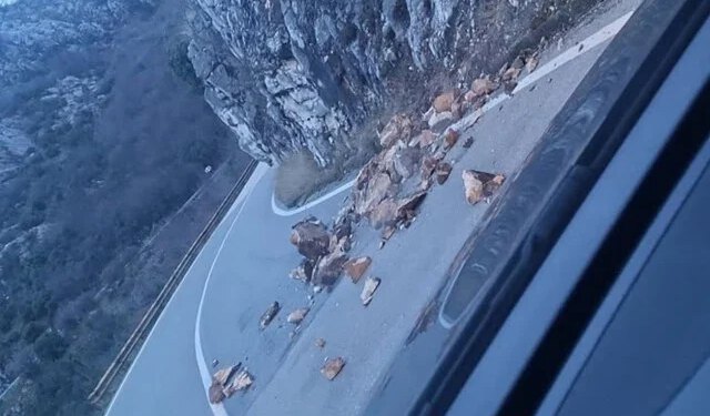 Odron na cesti između Žitomislića i Čitluka, vozači na oprezu