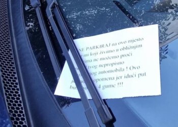 Opomena vozaču u Mostaru: ‘Idući put bušimo sve četiri gume’