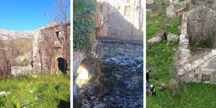 Ovo selo bilo je stoljetna granica Splita i Poljica, skriveno od vjetra i pogleda. Nekoć je tu živjelo 60 duša, danas je prazno i sablasno