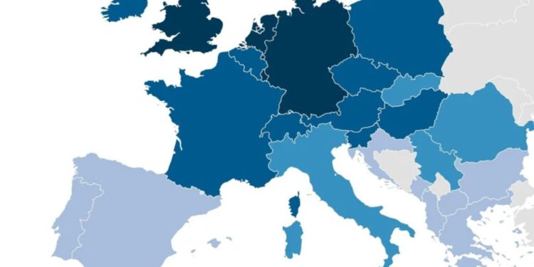 Pojavila se nova karta Europe: Preko Hrvatske piše 60, a preko Srbije 73 posto