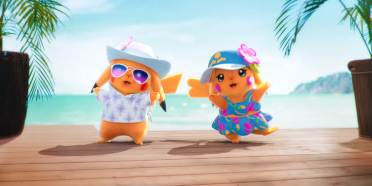 Pokémon Winds and Waves predstavlja dva Pikachua na odmoru pod imenom Mr. Windychu i Ms. Wavychu