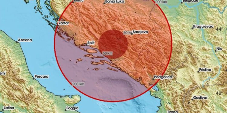 Ponovno se trese tlo u Dalmaciji i Hercegovini. Još jedan potres zabilježen, evo gdje